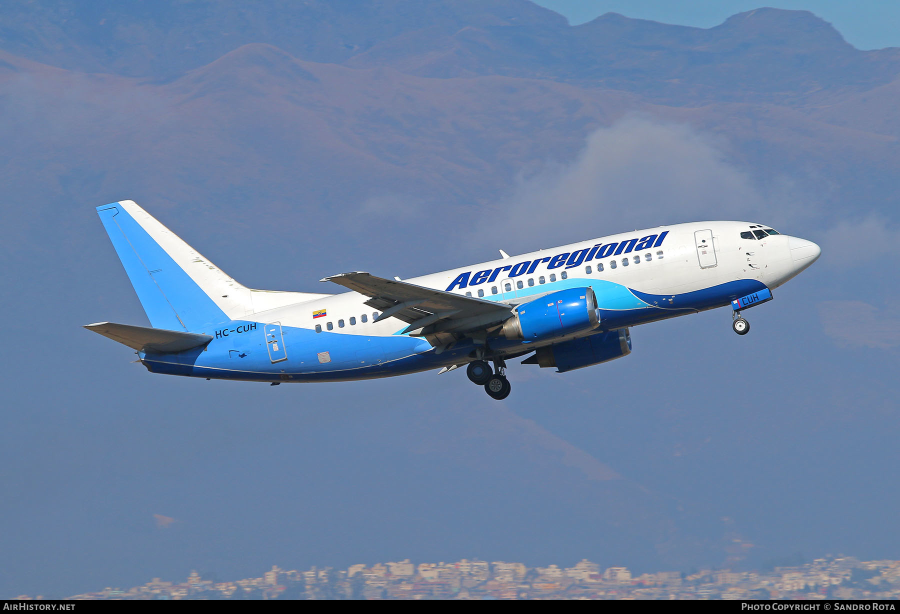 Aircraft Photo of HC-CUH | Boeing 737-5Y0 | Aeroregional | AirHistory.net #218135