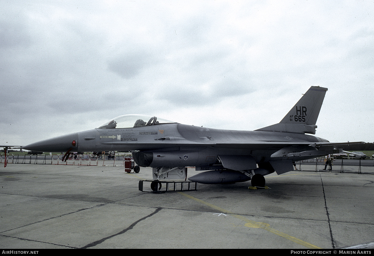 Aircraft Photo of 81-0665 / AF81-665 | General Dynamics F-16A Fighting Falcon | USA - Air Force | AirHistory.net #218155