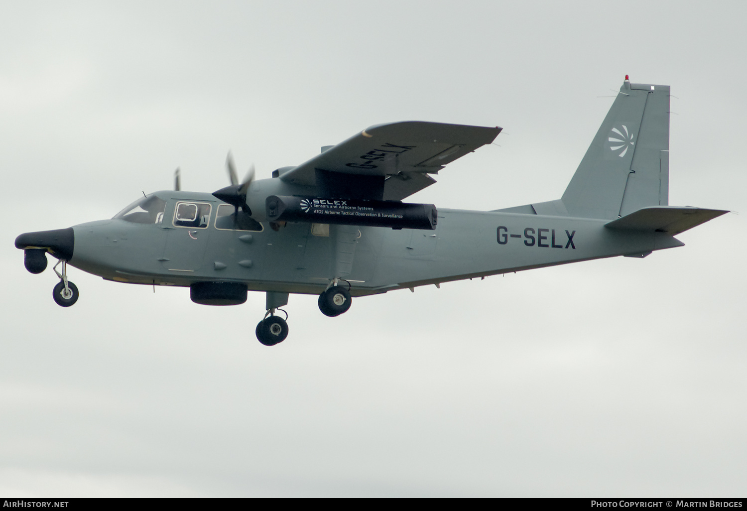 Aircraft Photo of G-SELX | Britten-Norman BN-2T Turbine Islander | SELEX-Sensor and Airborne Systems | AirHistory.net #218208