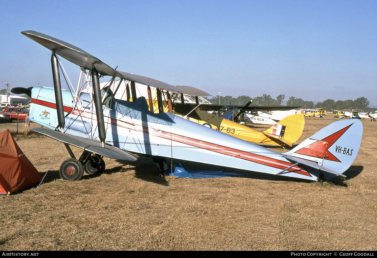 Aircraft Photo of VH-BAS | De Havilland D.H. 82A Tiger Moth | AirHistory.net #218235