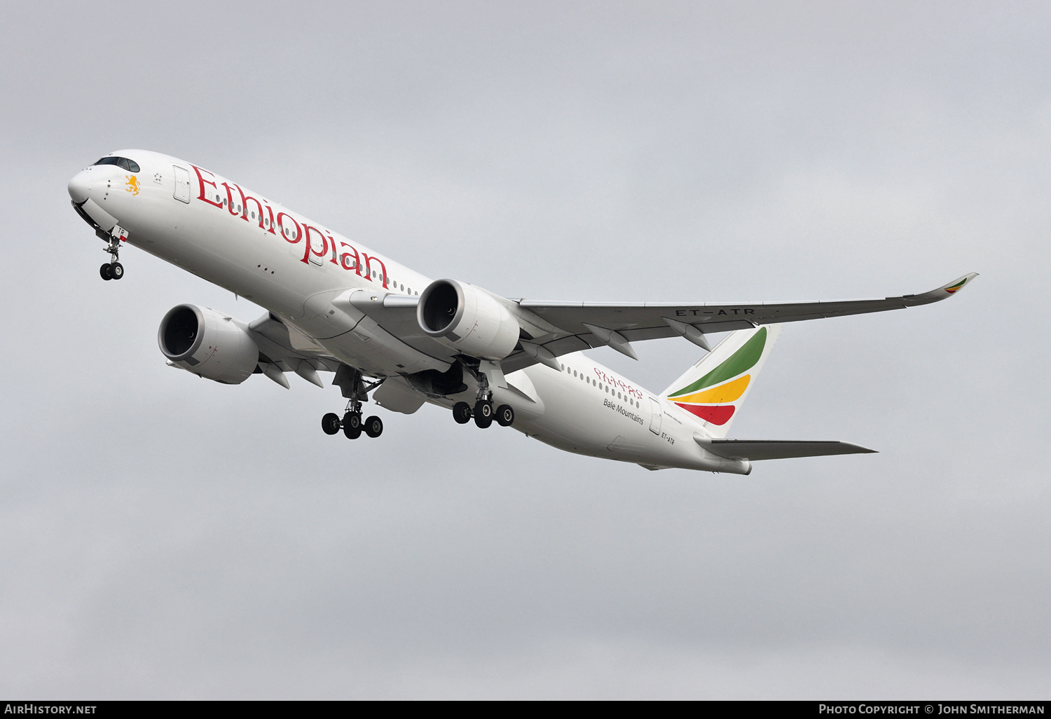 Aircraft Photo of ET-ATR | Airbus A350-941 | Ethiopian Airlines | AirHistory.net #218286