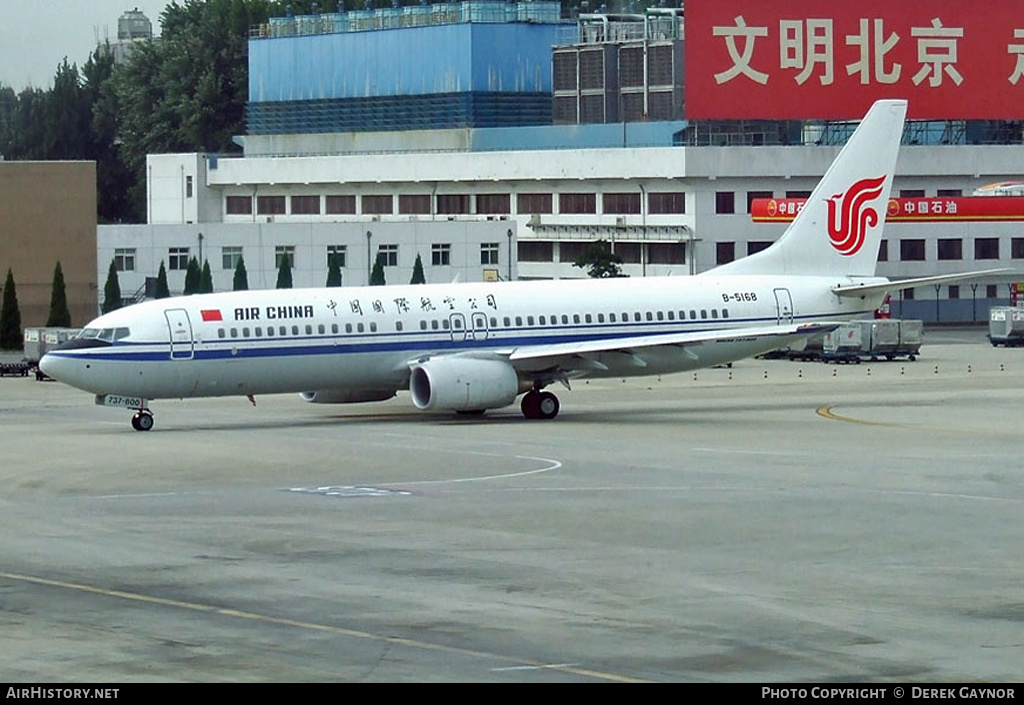 Aircraft Photo of B-5168 | Boeing 737-808 | Air China | AirHistory.net #218289