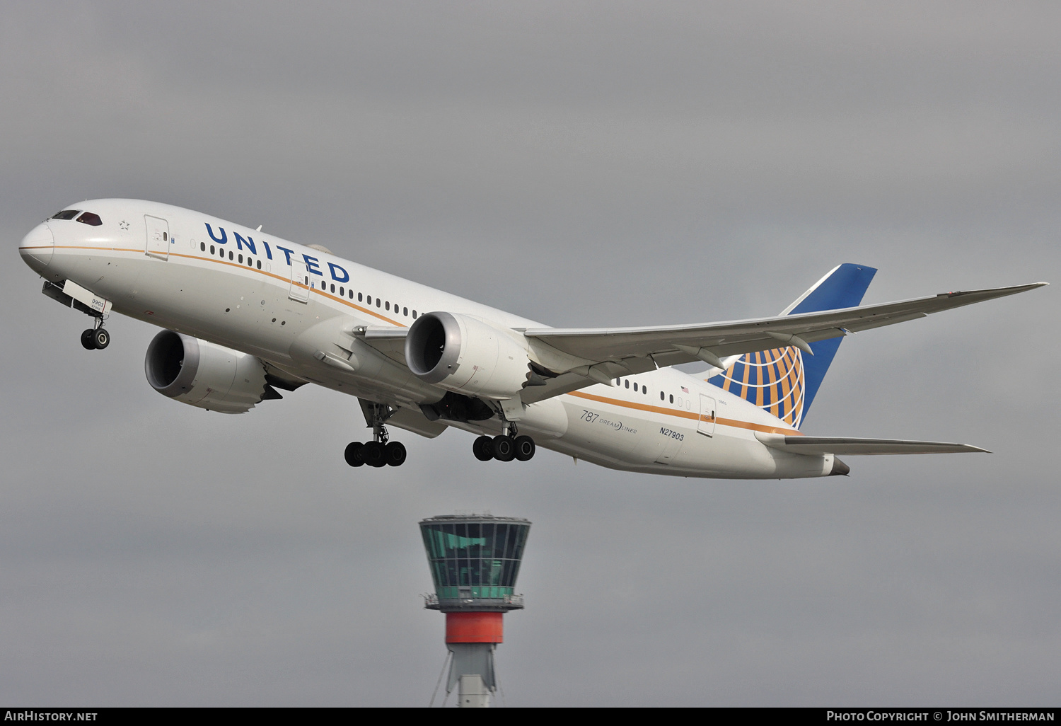 Aircraft Photo of N27903 | Boeing 787-8 Dreamliner | United Airlines | AirHistory.net #218291