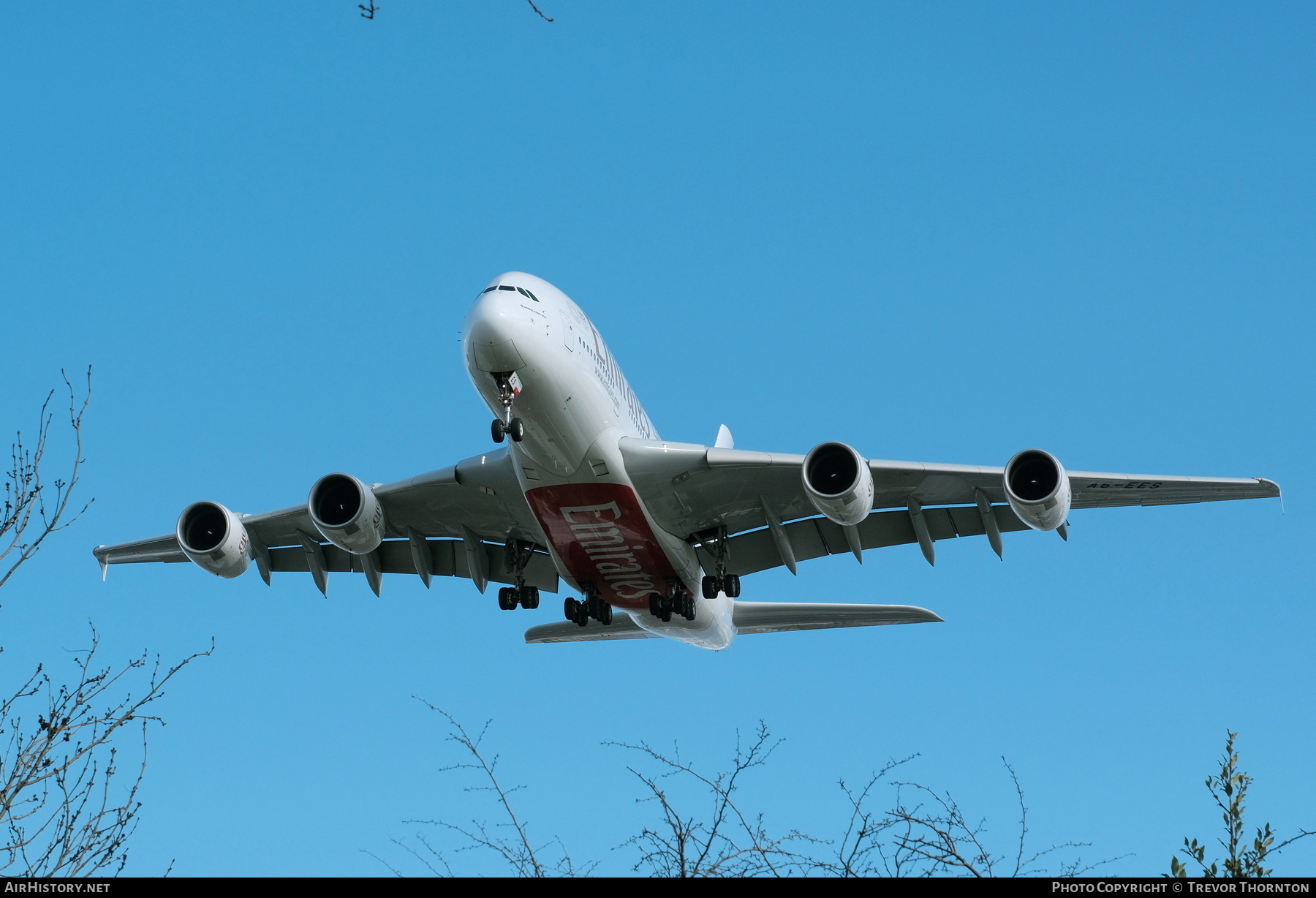 Aircraft Photo of A6-EES | Airbus A380-861 | Emirates | AirHistory.net #218345