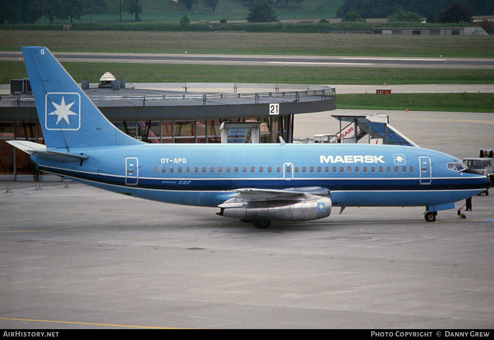 Aircraft Photo of OY-APG | Boeing 737-2L9/Adv | Maersk Air | AirHistory.net #218351