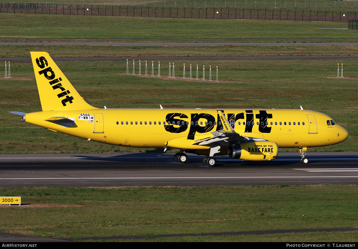 Aircraft Photo of F-WWIM | Airbus A320-232 | Spirit Airlines | AirHistory.net #218366