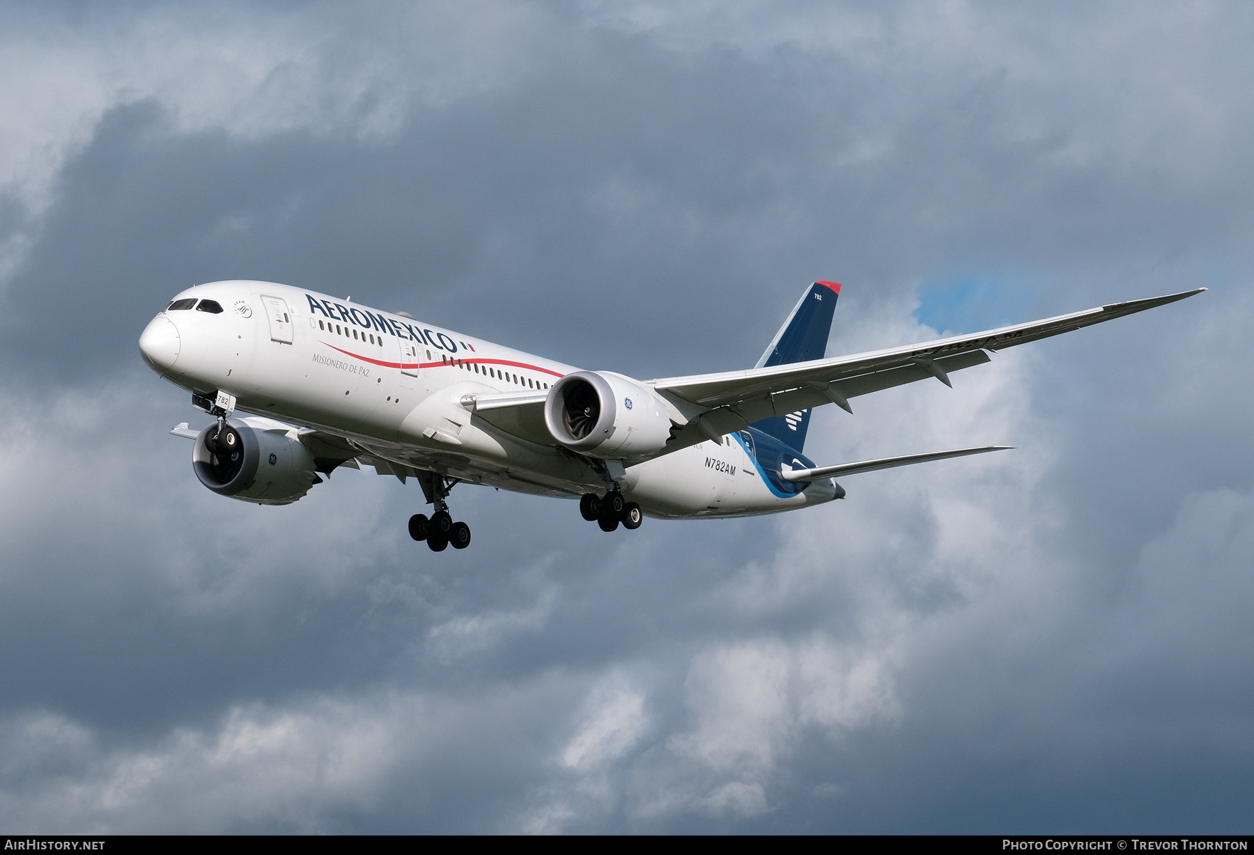 Aircraft Photo of N782AM | Boeing 787-8 Dreamliner | AeroMéxico | AirHistory.net #218392