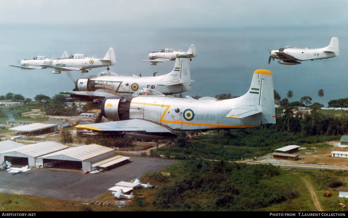 Aircraft Photo of TR-KFS / 127002 | Douglas A-1D Skyraider (AD-4N) | Gabon - Air Force | AirHistory.net #218405