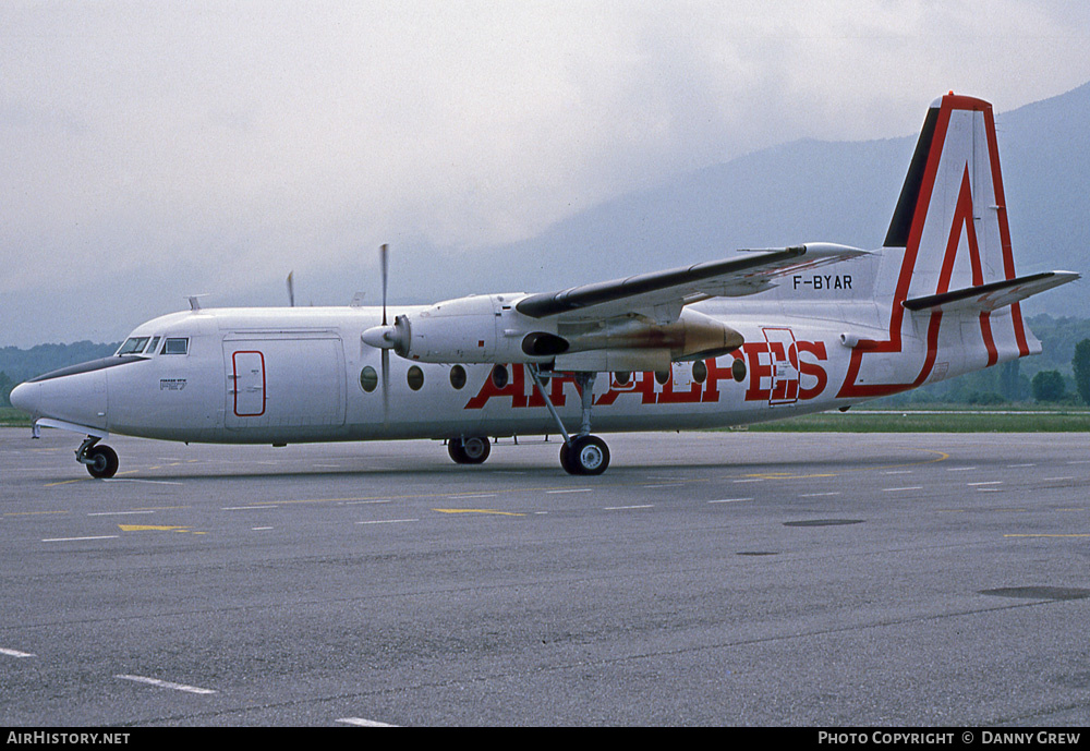 Aircraft Photo of F-BYAR | Fokker F27-600 Friendship | Air Alpes | AirHistory.net #218410