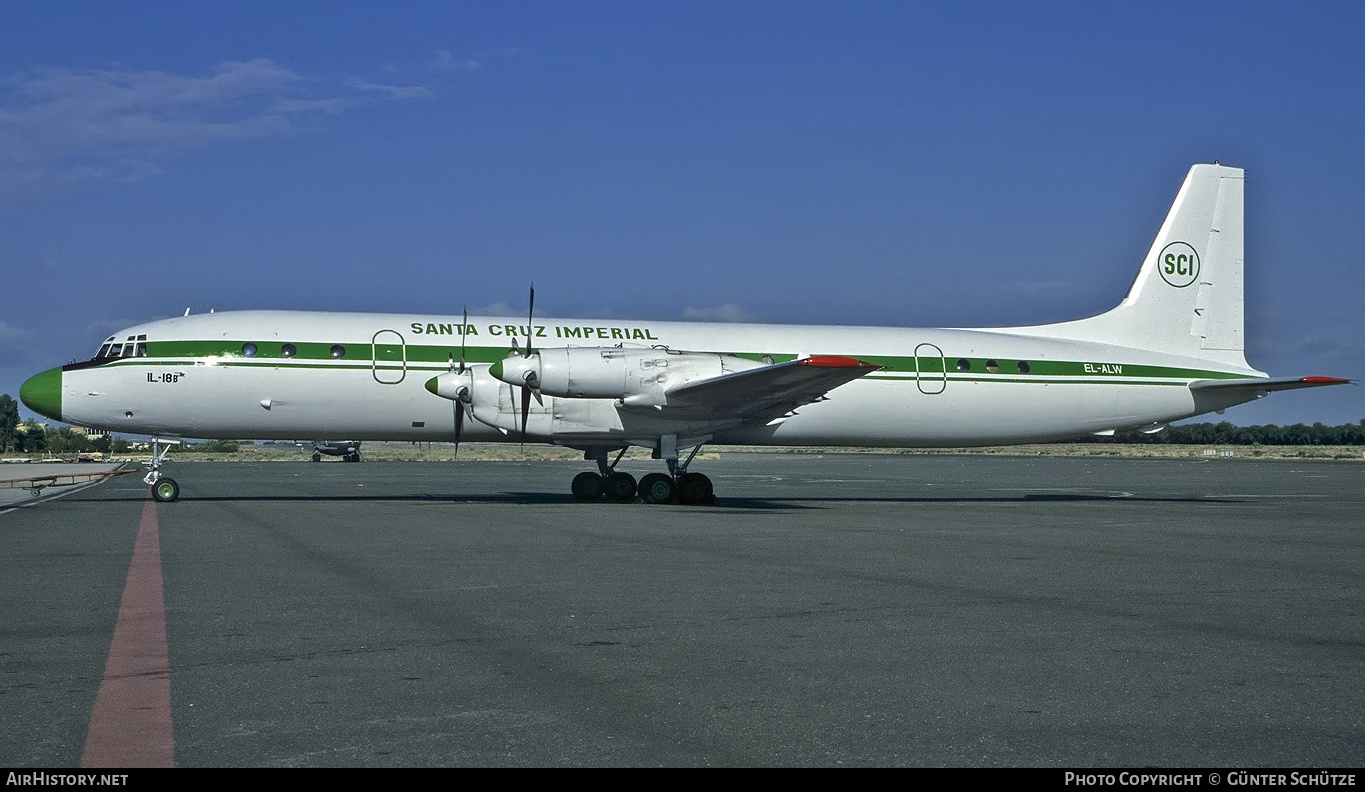 Aircraft Photo of EL-ALW | Ilyushin Il-18V | Santa Cruz Imperial - SCI | AirHistory.net #218450