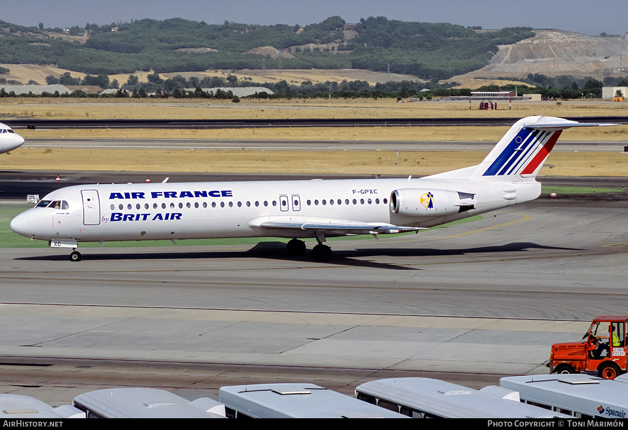 Aircraft Photo of F-GPXC | Fokker 100 (F28-0100) | Air France | AirHistory.net #218485