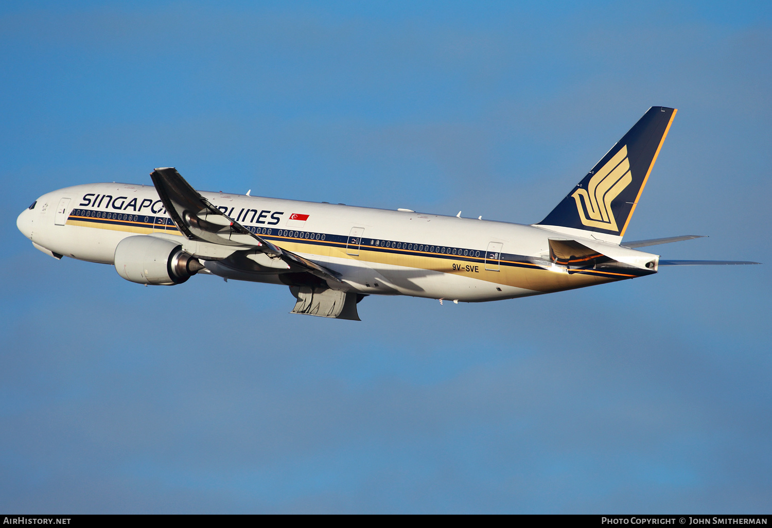 Aircraft Photo of 9V-SVE | Boeing 777-212/ER | Singapore Airlines | AirHistory.net #218491