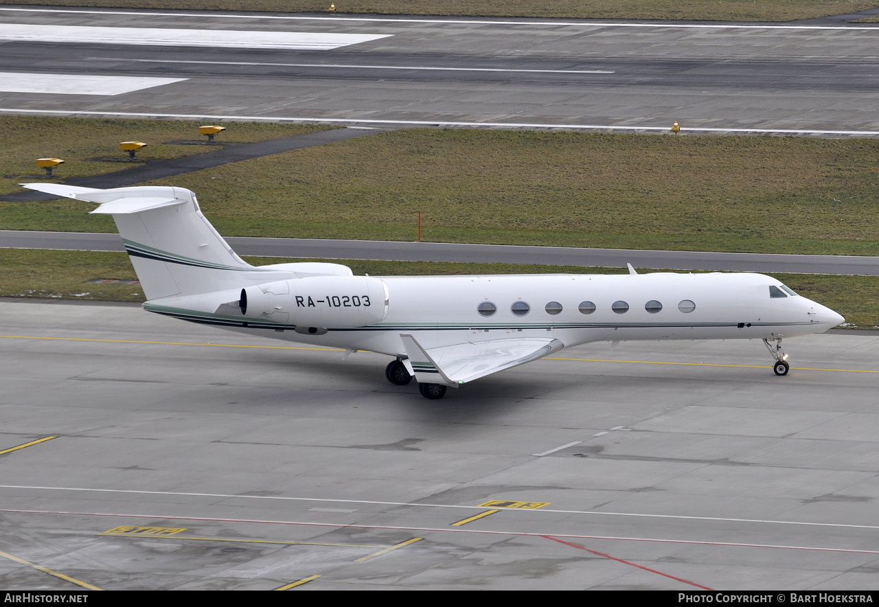 Aircraft Photo of RA-10203 | Gulfstream Aerospace G-V-SP Gulfstream G550 | AirHistory.net #218501