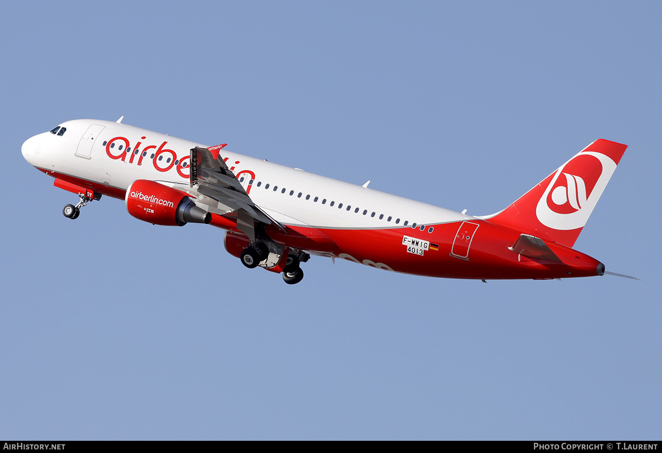 Aircraft Photo of F-WWIG | Airbus A320-214 | Air Berlin | AirHistory.net #218563