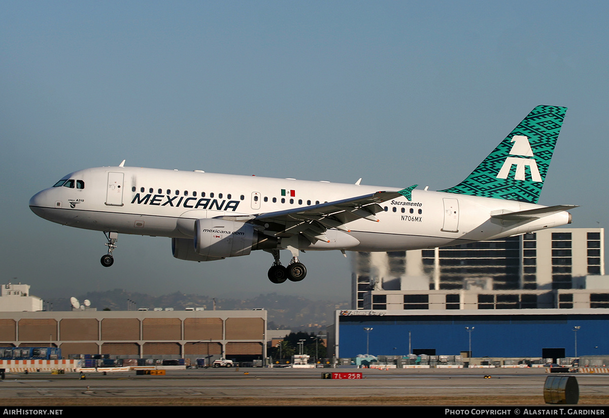 Aircraft Photo of N706MX | Airbus A319-112 | Mexicana | AirHistory.net #218566