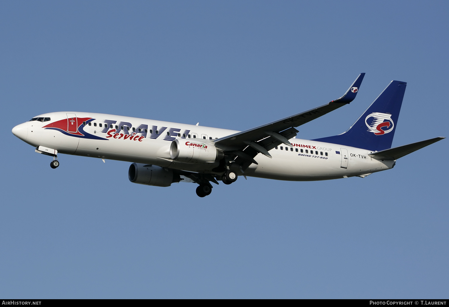 Aircraft Photo of OK-TVH | Boeing 737-8Q8 | Travel Service | AirHistory.net #218622