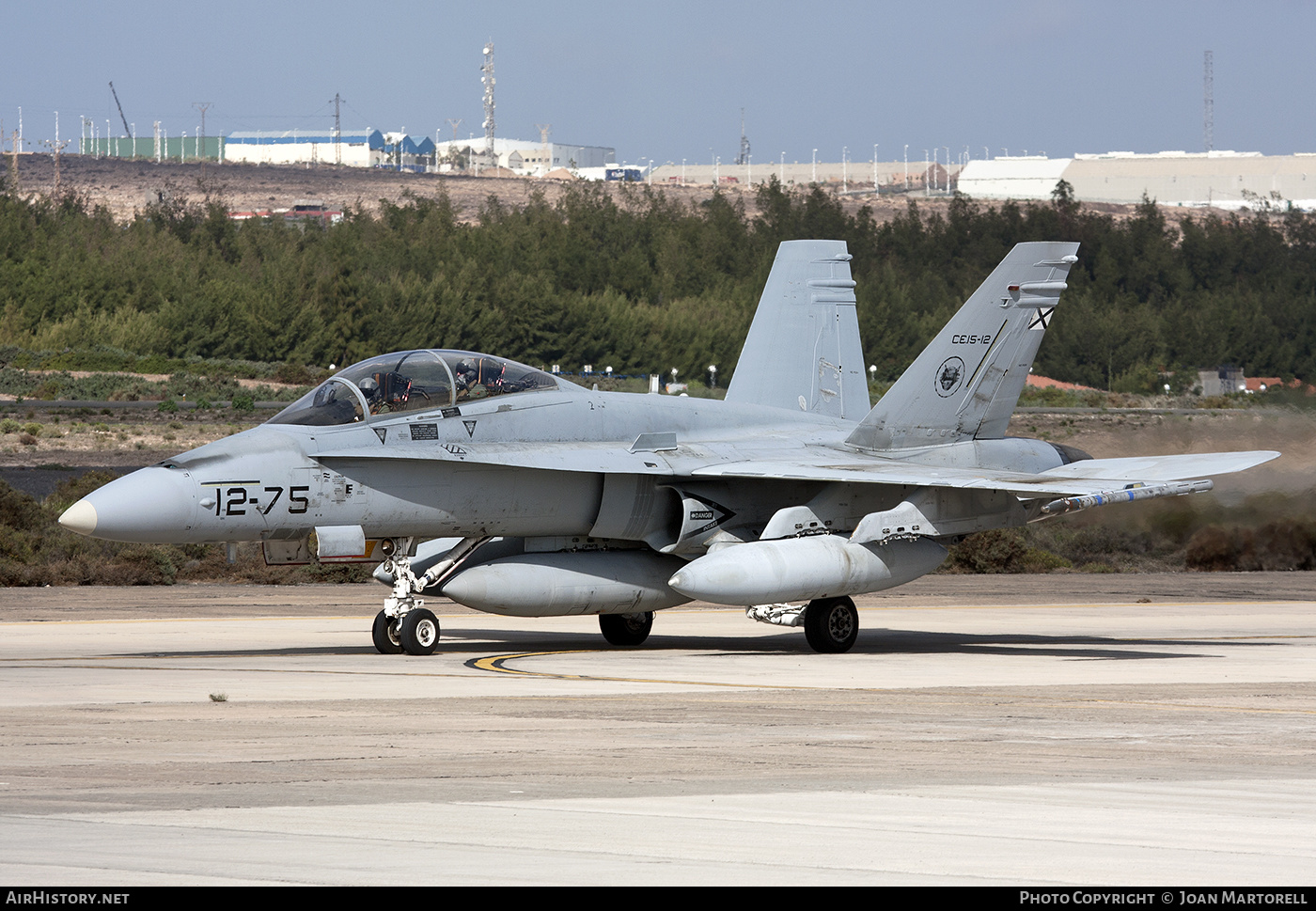 Aircraft Photo of CE15-12 | McDonnell Douglas EF-18BM Hornet | Spain - Air Force | AirHistory.net #218654
