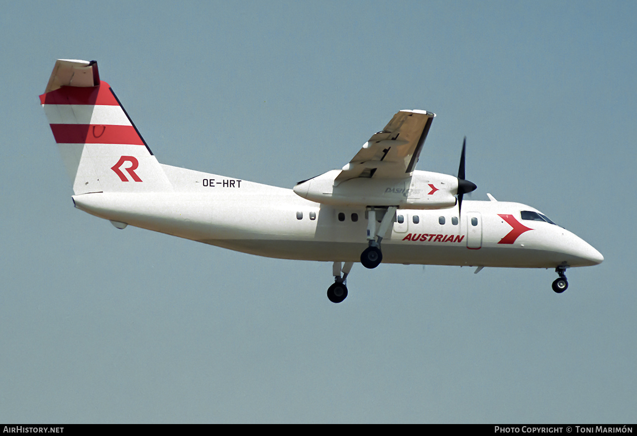 Aircraft Photo of OE-HRT | De Havilland Canada DHC-8-103 Dash 8 | Austrian Airlines | AirHistory.net #218692