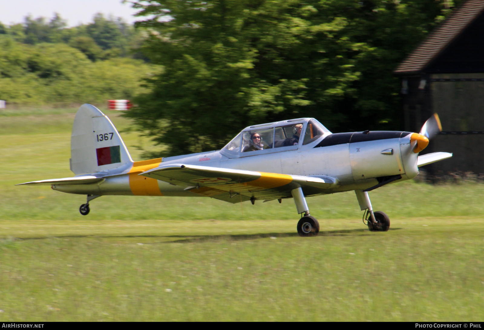 Aircraft Photo of G-UANO / 1367 | De Havilland Canada DHC-1 Chipmunk T20 | Portugal - Air Force | AirHistory.net #218693