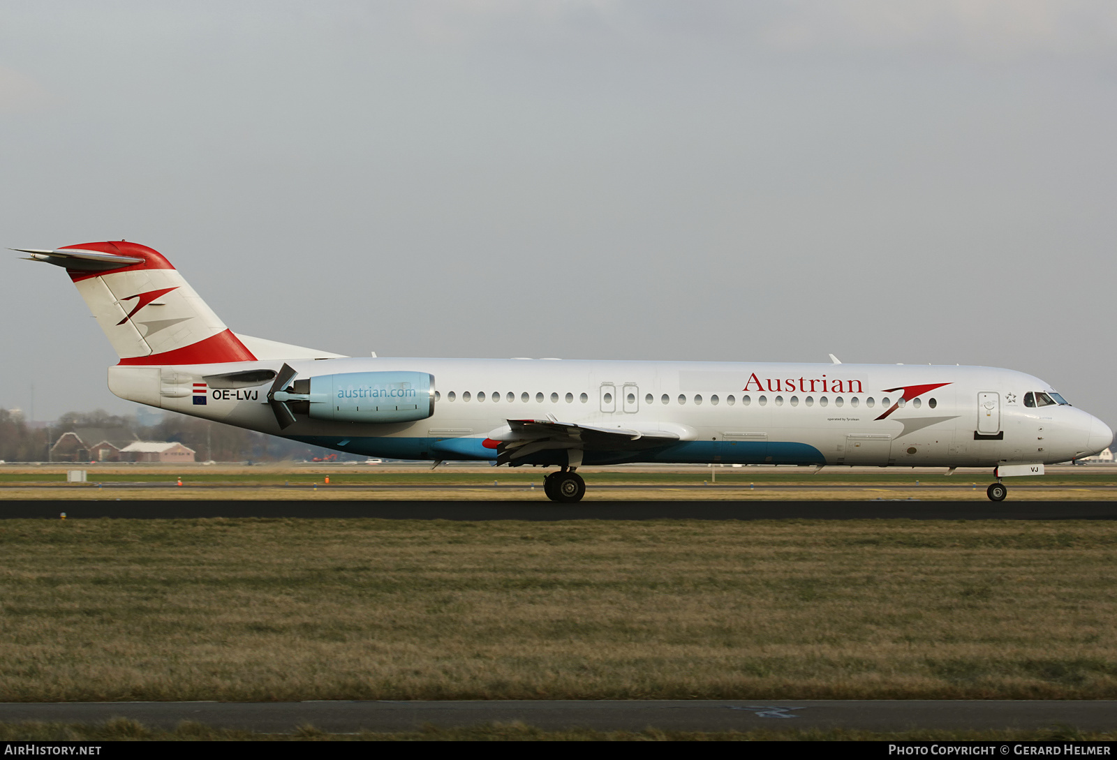 Aircraft Photo of OE-LVJ | Fokker 100 (F28-0100) | Austrian Airlines | AirHistory.net #218714