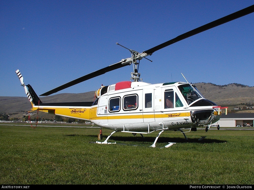 Aircraft Photo of C-FYHD | Bell 205A-1 | Yellowhead Helicopters | AirHistory.net #218736