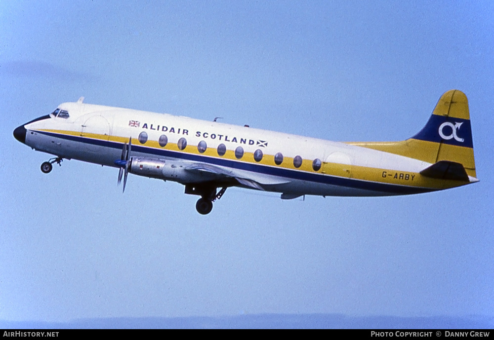 Aircraft Photo of G-ARBY | Vickers 708 Viscount | Alidair Scotland | AirHistory.net #218751