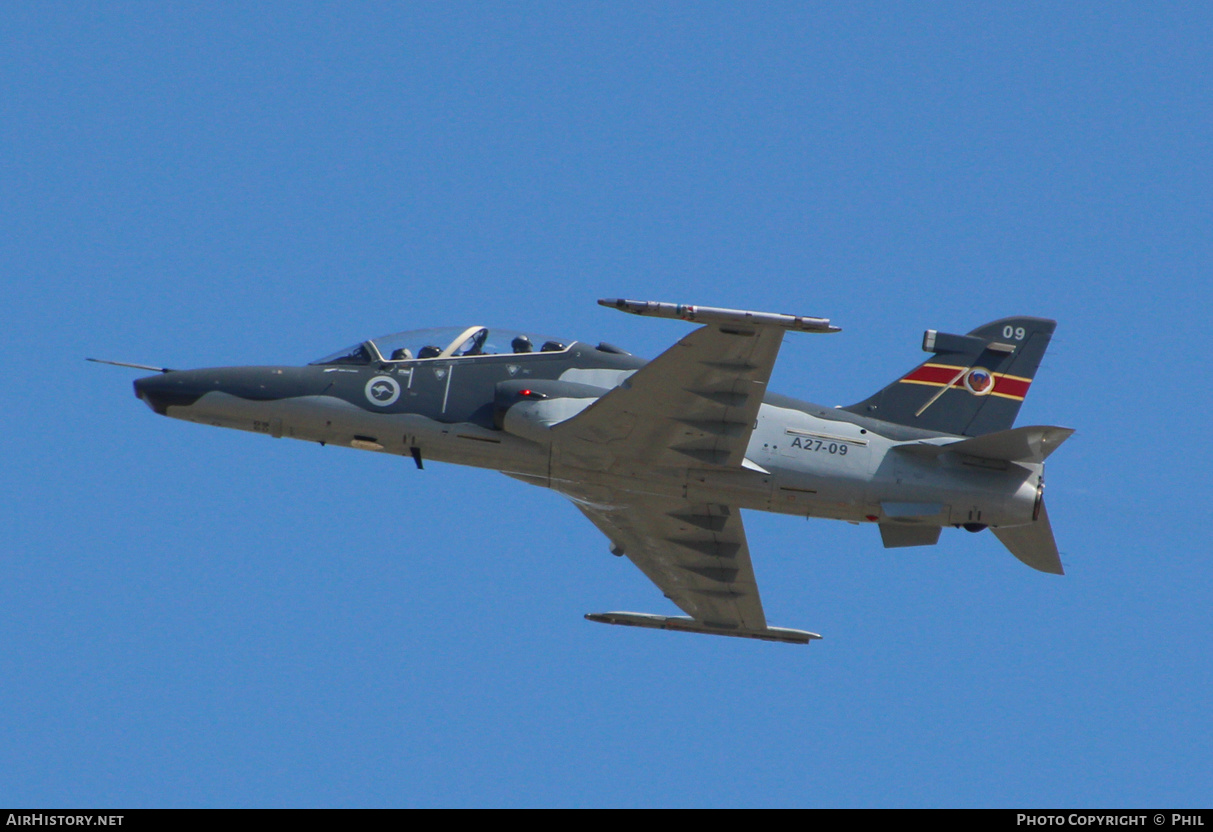 Aircraft Photo of A27-09 | BAE Systems Hawk 127 | Australia - Air Force | AirHistory.net #218795