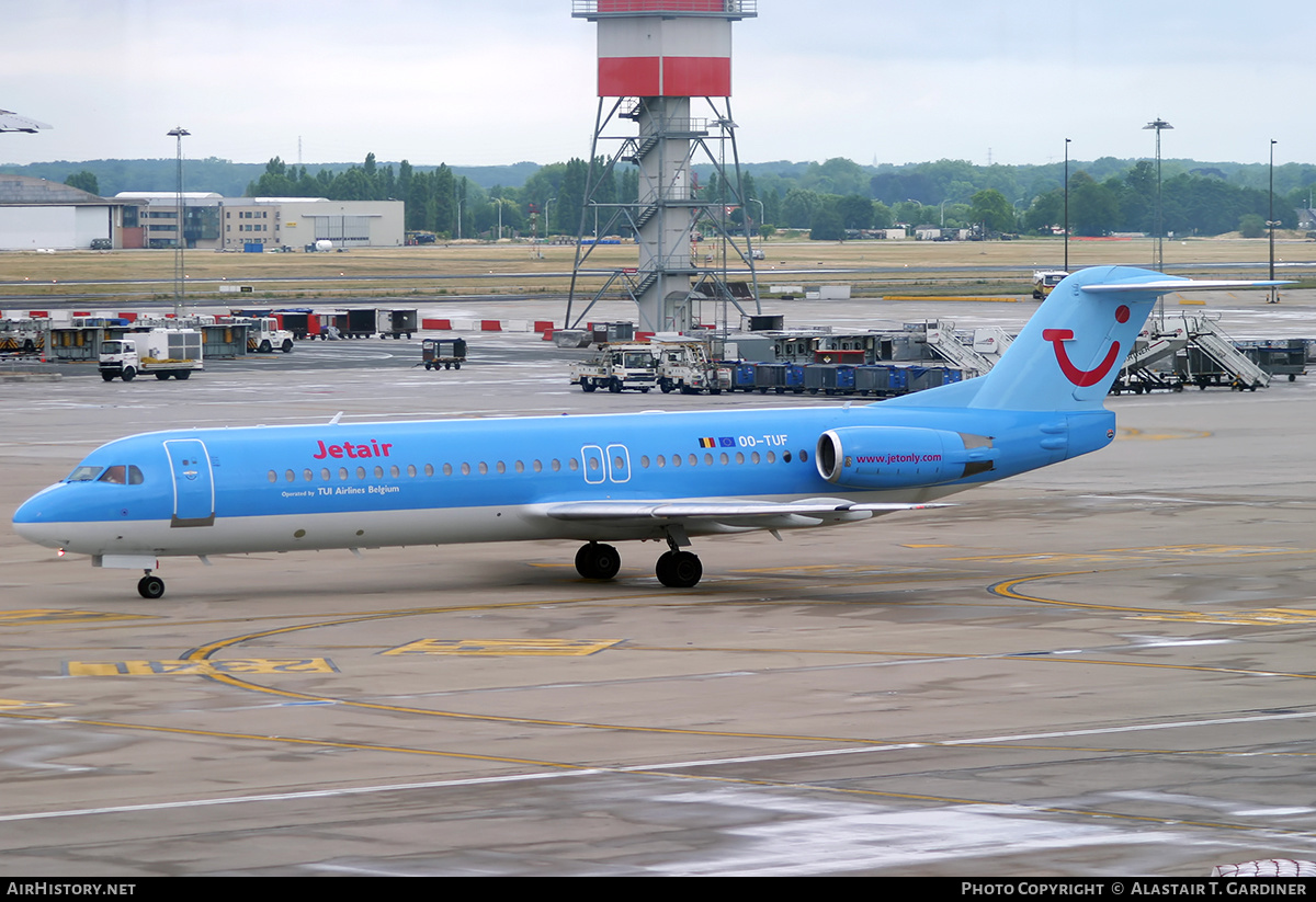 Aircraft Photo of OO-TUF | Fokker 100 (F28-0100) | Jetair | AirHistory.net #218810