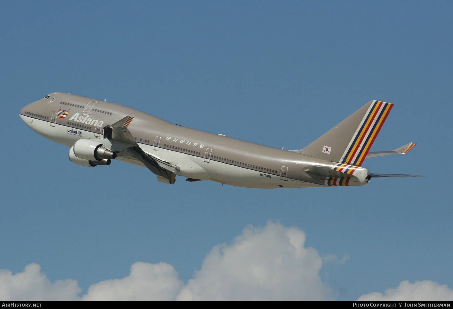 Aircraft Photo of HL7418 | Boeing 747-48E | Asiana Airlines | AirHistory.net #218813