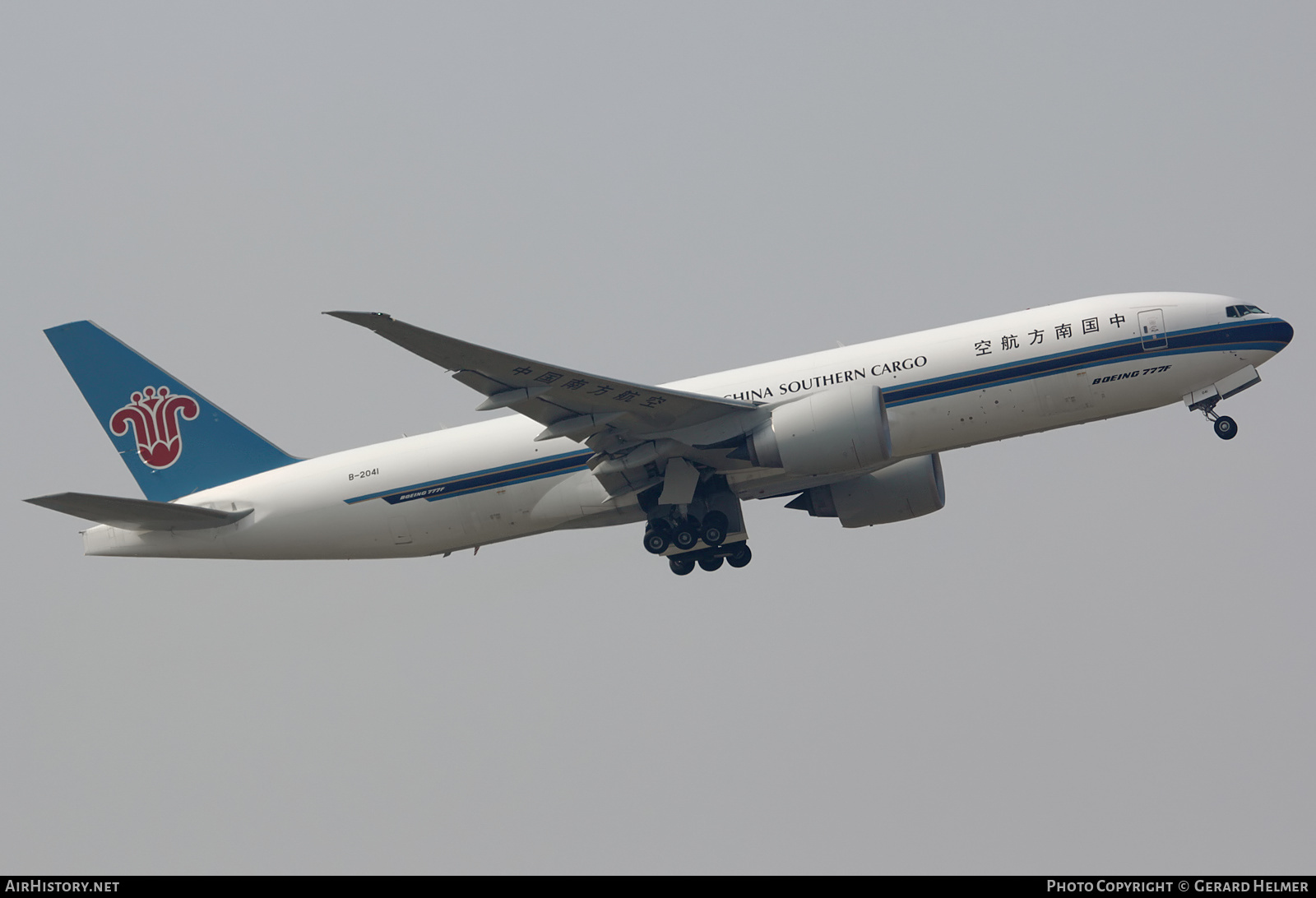Aircraft Photo of B-2041 | Boeing 777-F1B | China Southern Airlines Cargo | AirHistory.net #218860