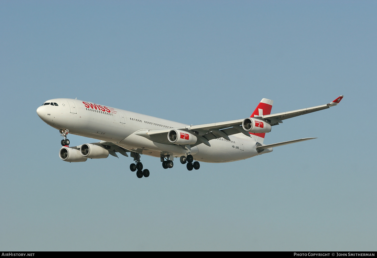 Aircraft Photo of HB-JMB | Airbus A340-313X | Swiss International Air Lines | AirHistory.net #218873