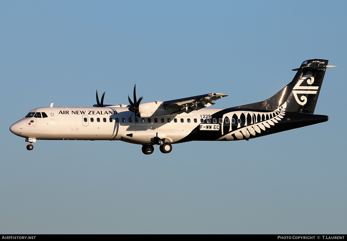 Aircraft Photo of F-WWEC | ATR ATR-72-600 (ATR-72-212A) | Air New Zealand Link | AirHistory.net #218909