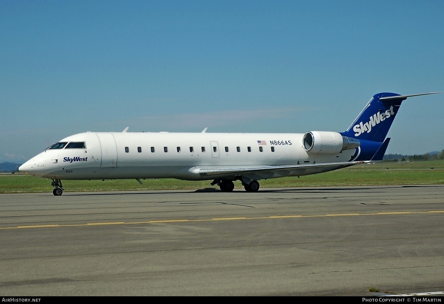 Aircraft Photo of N866AS | Bombardier CRJ-200ER (CL-600-2B19) | SkyWest Airlines | AirHistory.net #218925