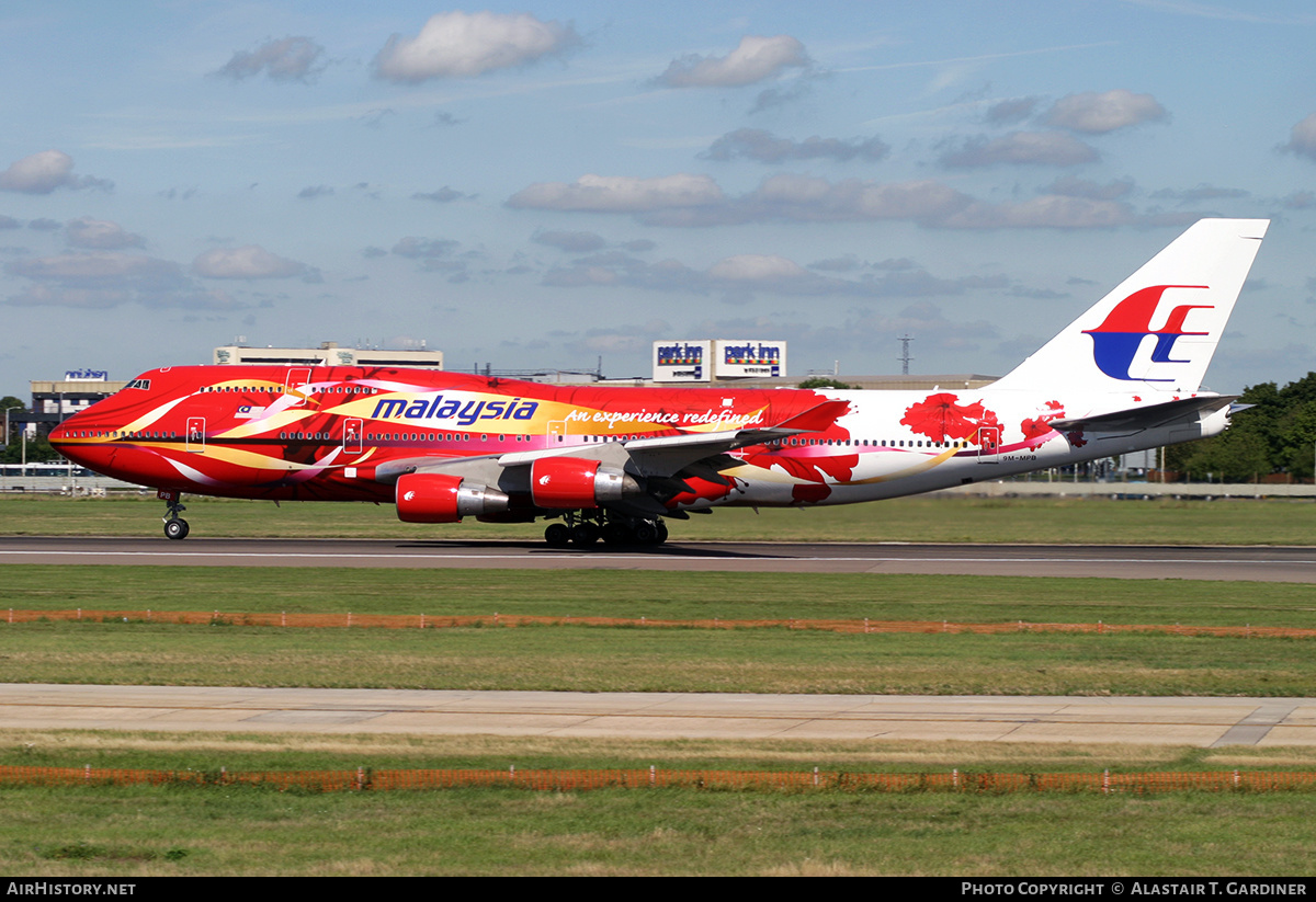 Aircraft Photo of 9M-MPB | Boeing 747-4H6 | Malaysia Airlines | AirHistory.net #218985