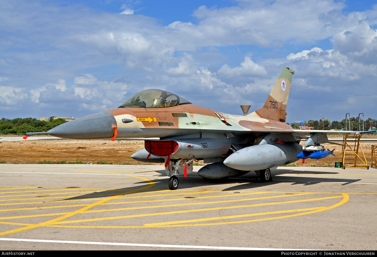 Aircraft Photo of 760 | General Dynamics F-16A Netz | Israel - Air Force | AirHistory.net #218987