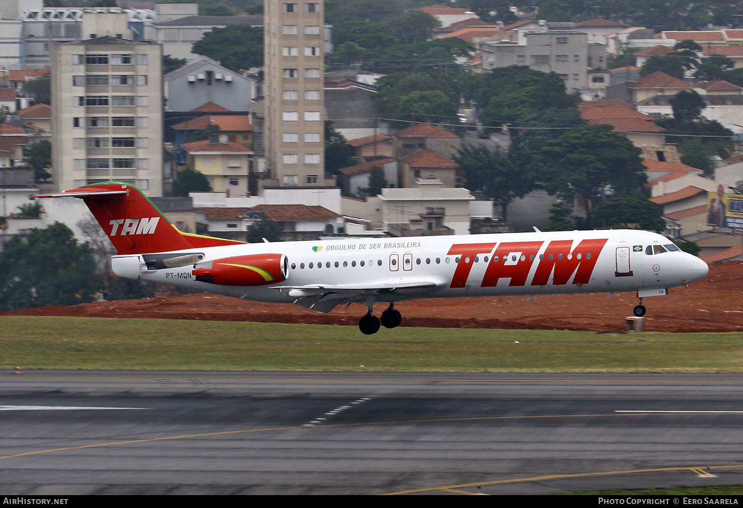Aircraft Photo of PT-MQN | Fokker 100 (F28-0100) | TAM Linhas Aéreas | AirHistory.net #219034