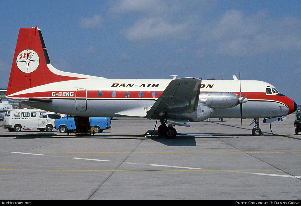 Aircraft Photo of G-BEKG | Hawker Siddeley HS-748 Srs1/105 | Dan-Air London | AirHistory.net #219049