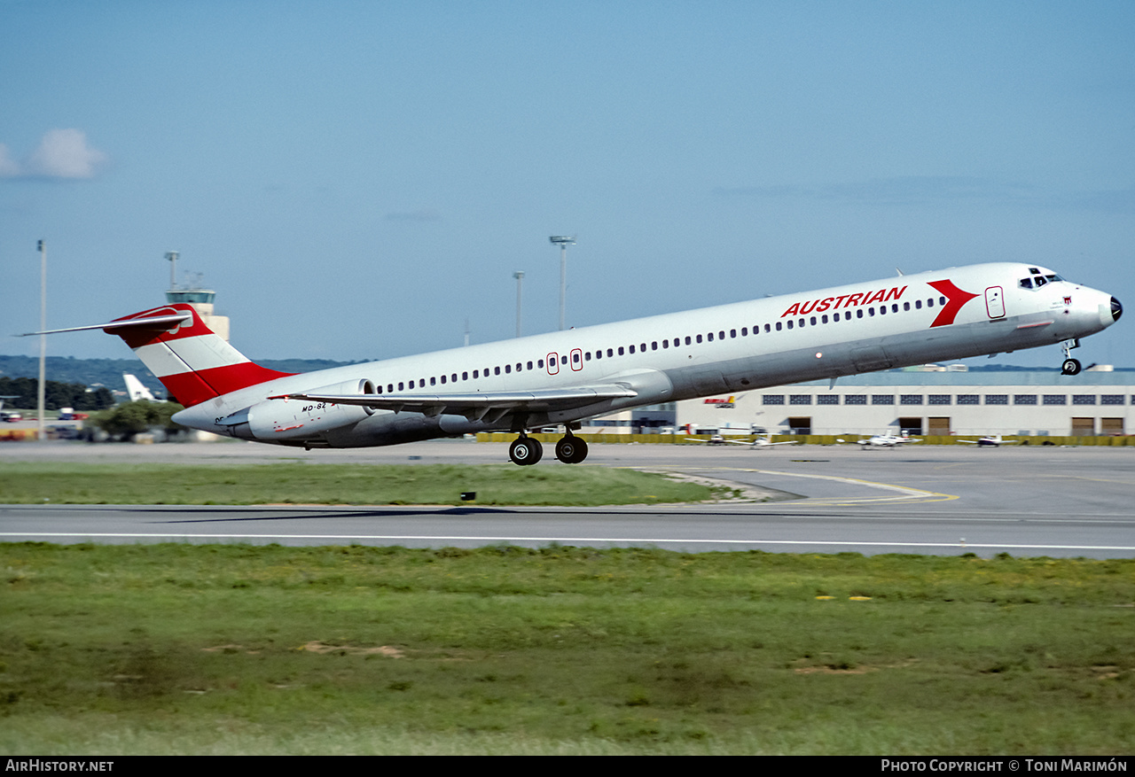 Aircraft Photo of OE-LDY | McDonnell Douglas MD-81 (DC-9-81) | Austrian Airlines | AirHistory.net #219067