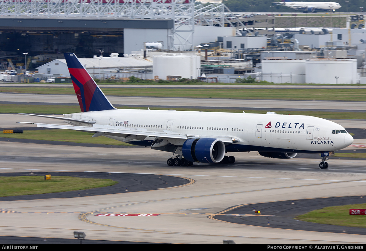 Aircraft Photo of N702DN | Boeing 777-232/LR | Delta Air Lines | AirHistory.net #219074