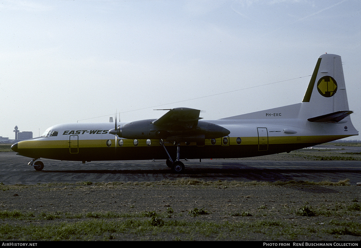 Aircraft Photo of PH-EXC | Fokker F27-500 Friendship | East-West Airlines | AirHistory.net #219107