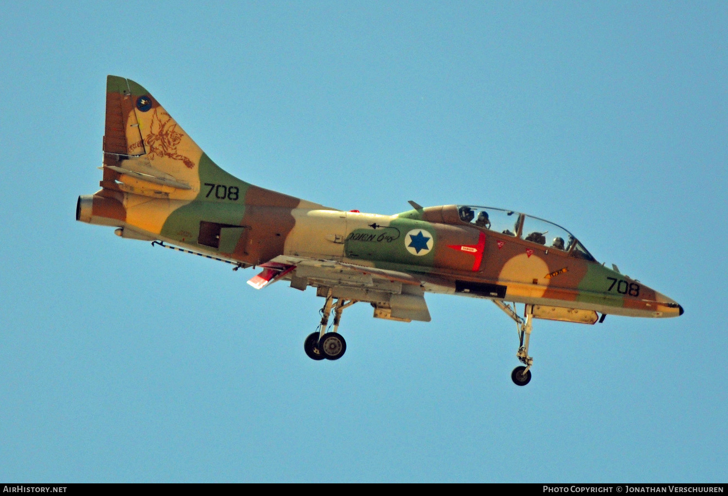 Aircraft Photo of 708 | McDonnell Douglas TA-4J Skyhawk (Aa-it) | Israel - Air Force | AirHistory.net #219119