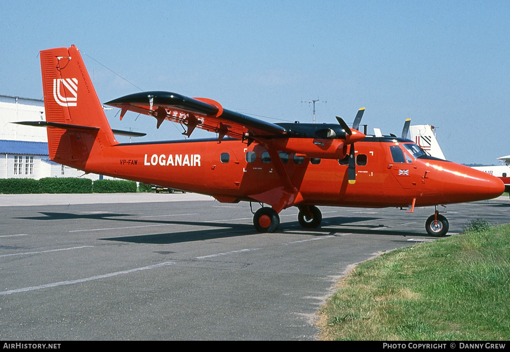 Aircraft Photo of VP-FAW | De Havilland Canada DHC-6-310 Twin Otter | Loganair | AirHistory.net #219133