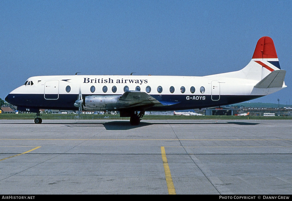 Aircraft Photo of G-AOYS | Vickers 806 Viscount | British Airways | AirHistory.net #219136