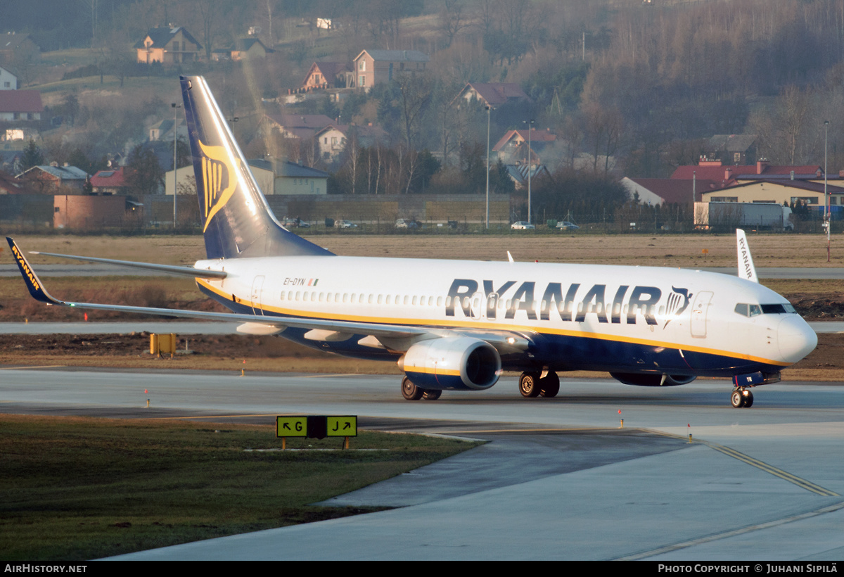 Aircraft Photo of EI-DYN | Boeing 737-8AS | Ryanair | AirHistory.net #219215