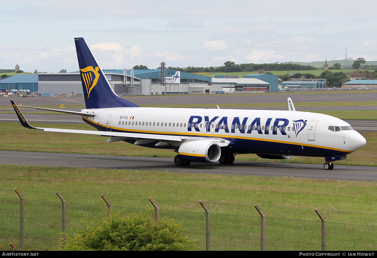 Aircraft Photo of EI-FIL | Boeing 737-8AS | Ryanair | AirHistory.net #219253