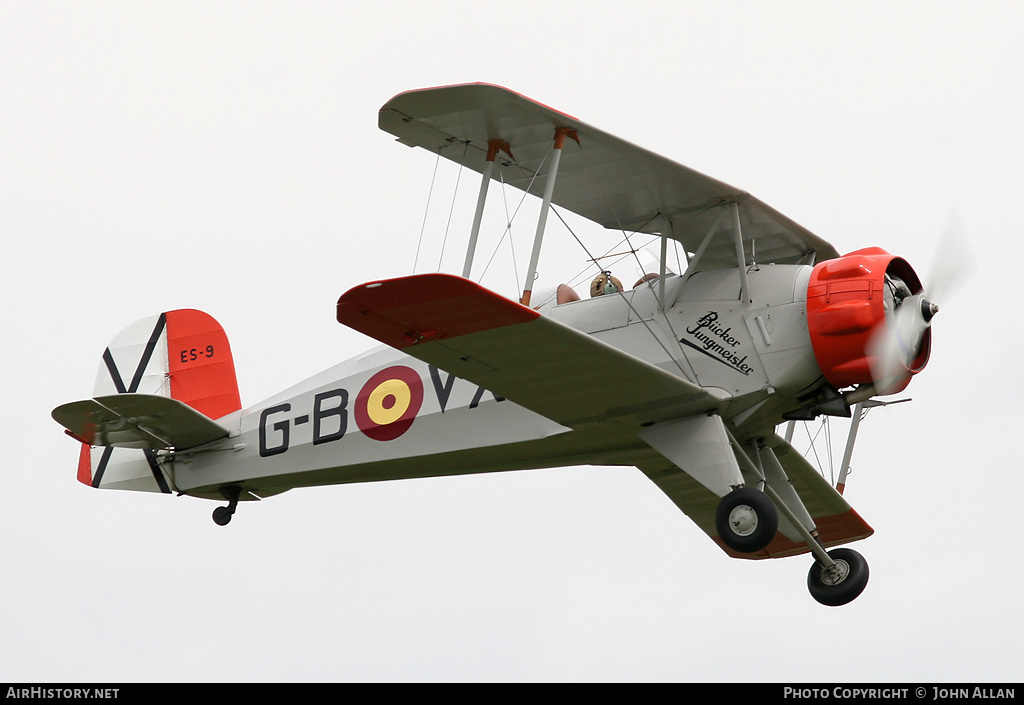 Aircraft Photo of G-BVXJ / ES-9 | Bücker Bü 133C Jungmeister | Spain - Air Force | AirHistory.net #219292