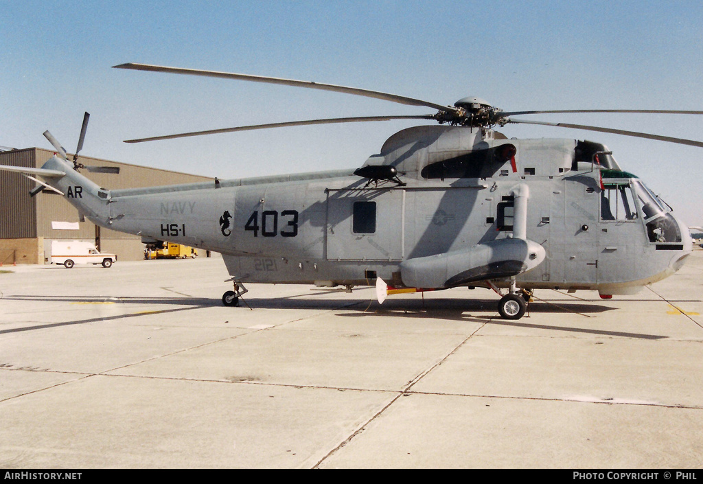 Aircraft Photo of 152121 | Sikorsky UH-3H Sea King (S-61B) | USA - Navy | AirHistory.net #219354