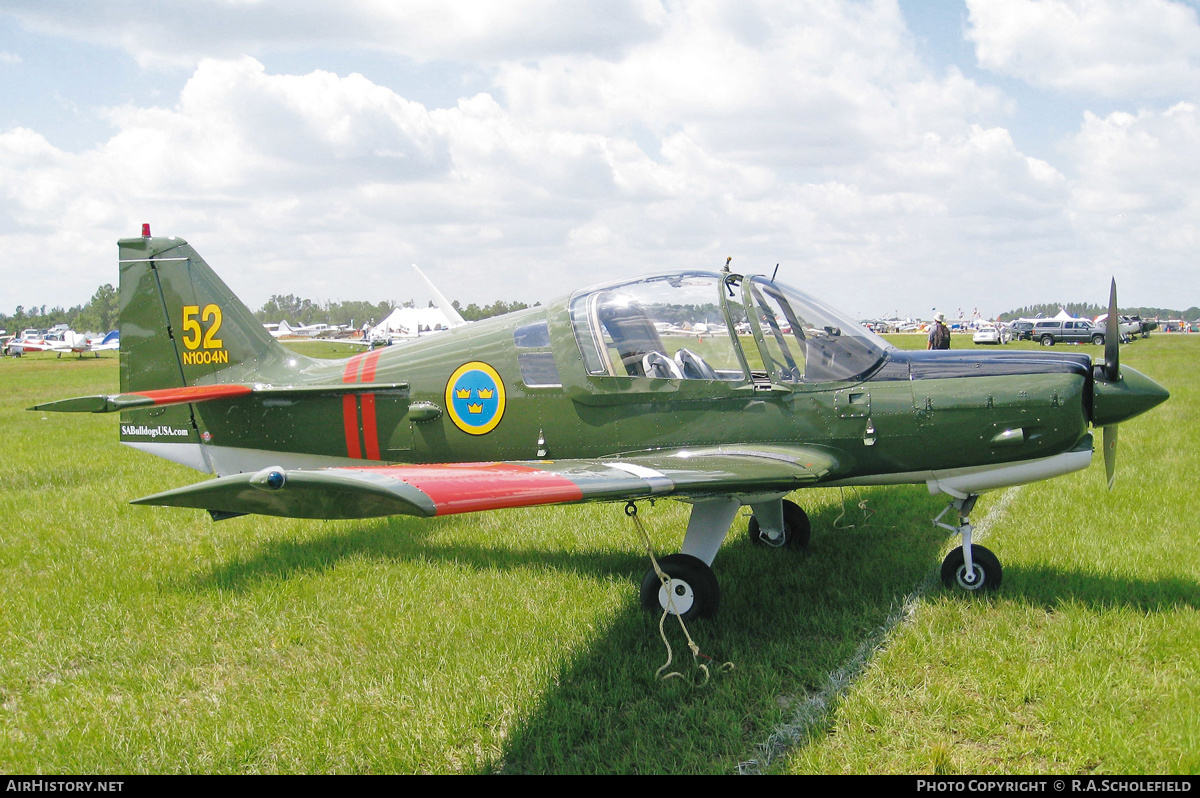 Aircraft Photo of N1004N | Scottish Aviation Bulldog 101 | Sweden - Air Force | AirHistory.net #219402