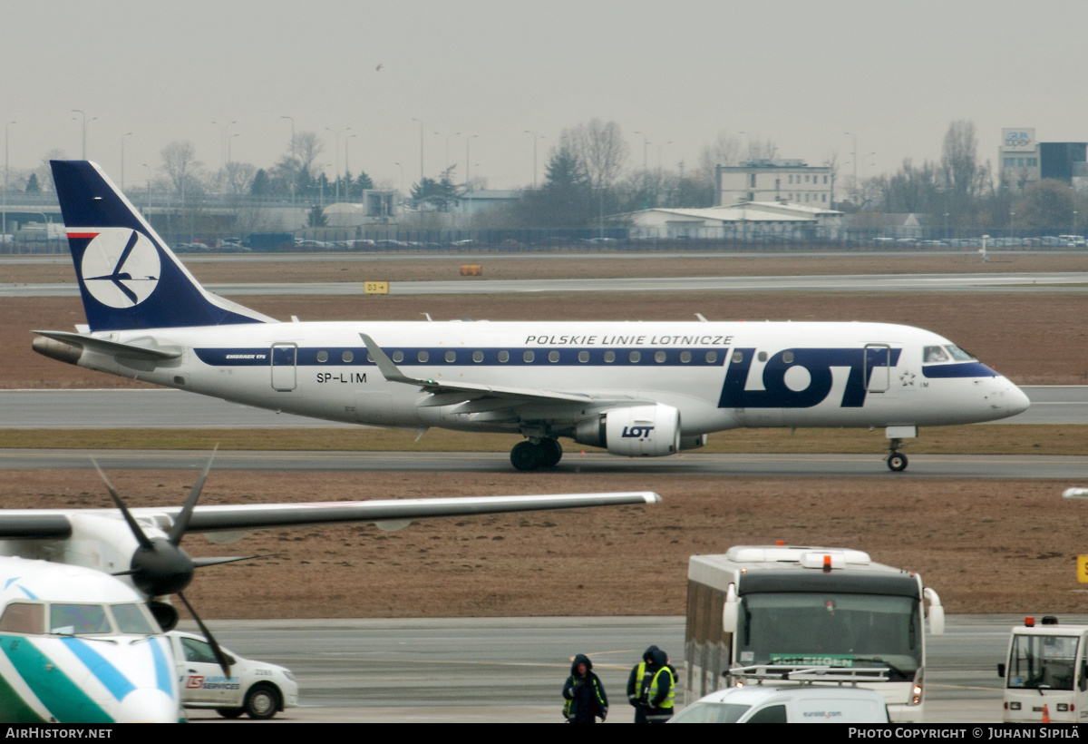 Aircraft Photo of SP-LIM | Embraer 175LR (ERJ-170-200LR) | LOT Polish Airlines - Polskie Linie Lotnicze | AirHistory.net #219412