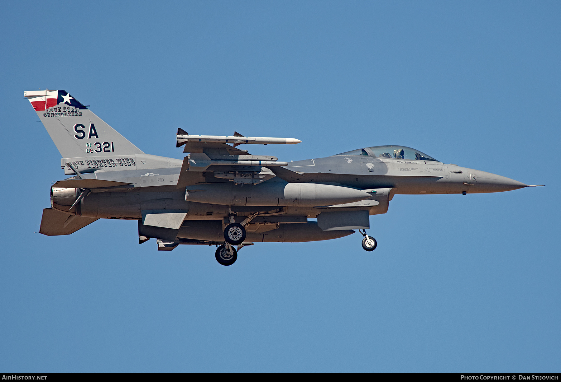 Aircraft Photo of 86-0321 / AF86-321 | General Dynamics F-16C Fighting Falcon | USA - Air Force | AirHistory.net #219433